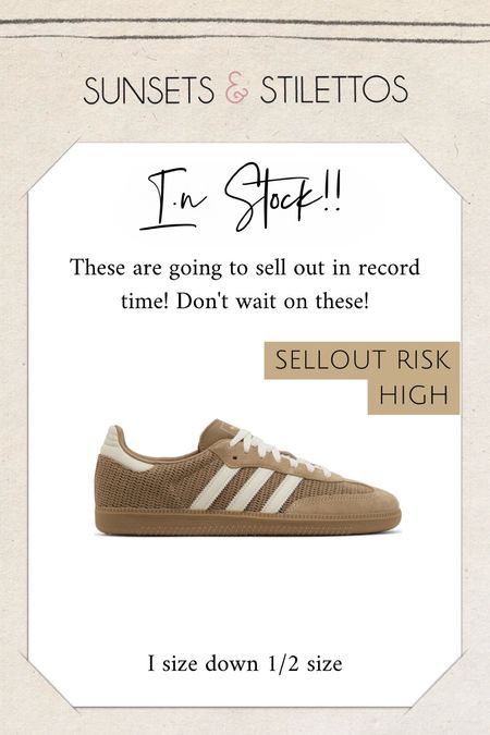 My new obsession! These adidas sambas in cardboard are my spirit animal. They’re great neutral sneakers that go great with your spring or summer outfit!

#LTKshoecrush #LTKSeasonal #LTKstyletip
