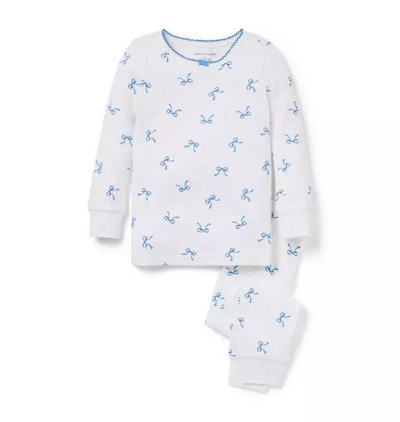 Good Night Pointelle Pajama In Bow | Janie and Jack