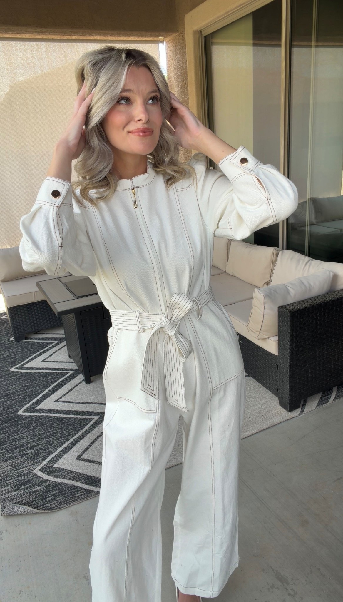 Spring Denim Jumpsuit ✨🤍

#LTKootd #LTKdayinmylife #LTKgrwm