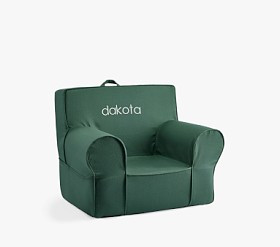 My First Anywhere Chair®, Forest Green Twill | Pottery Barn Kids