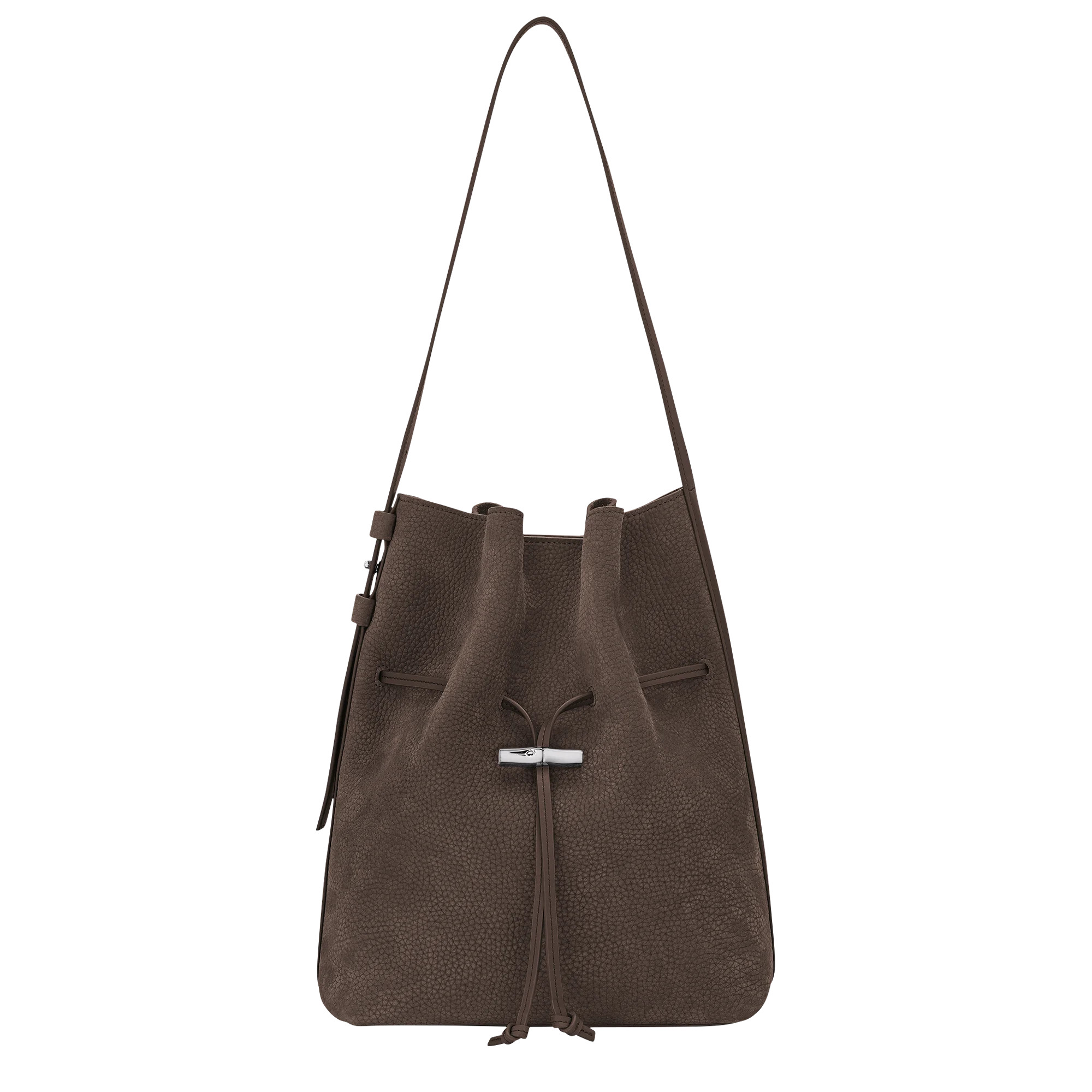Sac port\u00e9 \u00e9paule M Le Roseau Cuir - Moka | Longchamp FR | Longchamp