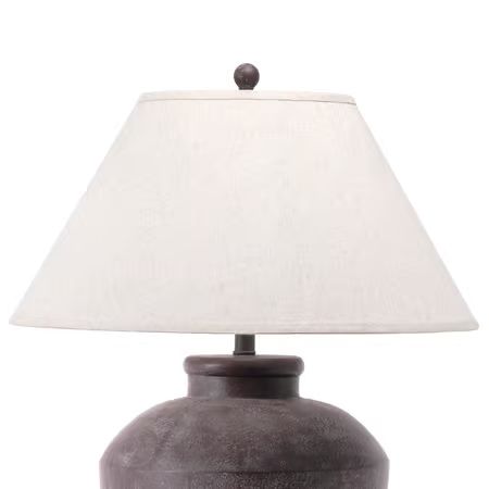 Brown 30-inch Vintage Resin Urn Table Lamp | Rugs USA