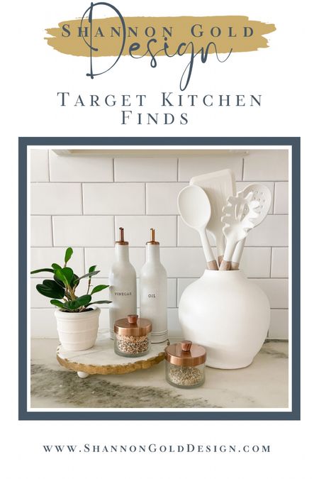 New Target Kitchen Finds under $20.
Oil and Vinegar set, pinch pots, utensil holder.



#LTKFind #LTKhome #LTKunder50