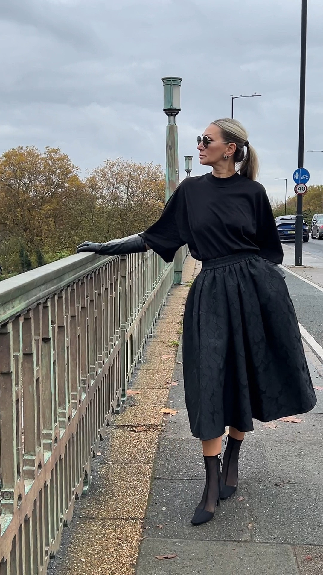 Such beautiful A-Line skirt and oversized top styled with long gloves. 

#LTKstyletip #LTKVideo #LTKeurope