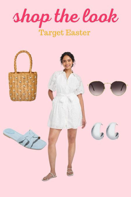 Looking for an Easter weekend outfit?! This white eyelet Target dress is perfect! Paired with these accessories, it’s all ready to go.

Easter outfit, Easter dress, spring dress, denim slides, over 40 style 

#LTKsalealert #LTKfindsunder50 #LTKover40