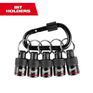 5-Piece Hex Bit Holder with Carabiner | The Home Depot
