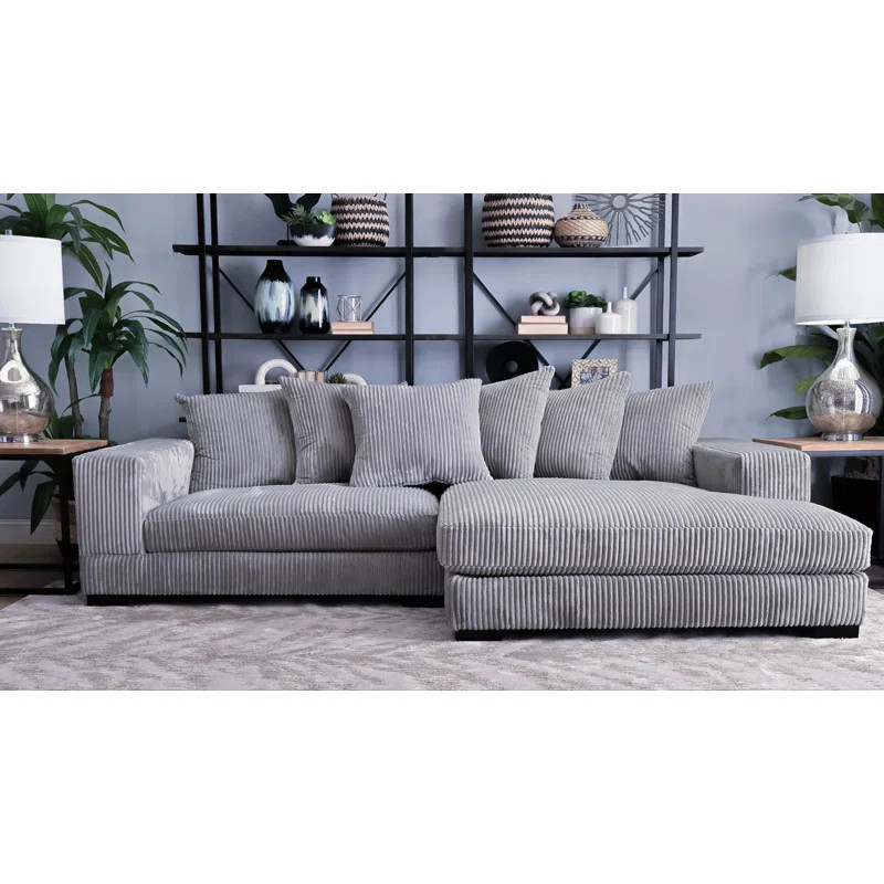 Luxe 2 - Piece Upholstered Sectional | Wayfair North America