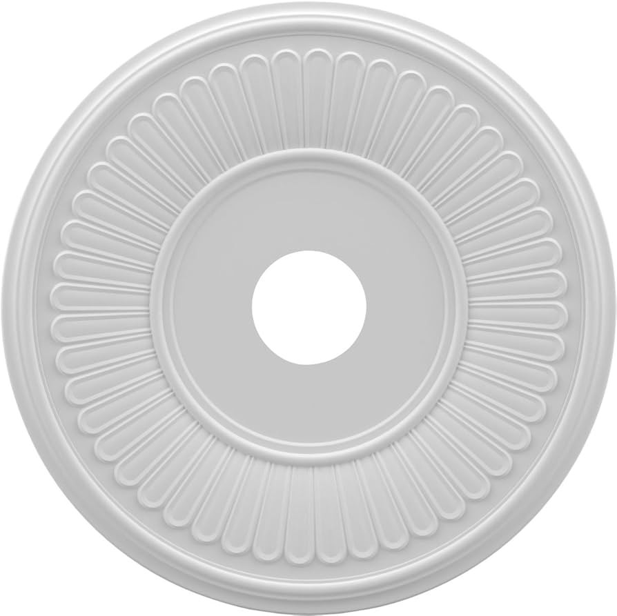 Ekena Millwork CMP19BE Berkshire Medallón de techo de PVC termoformado (se adapta a toldos de ha... | Amazon (US)