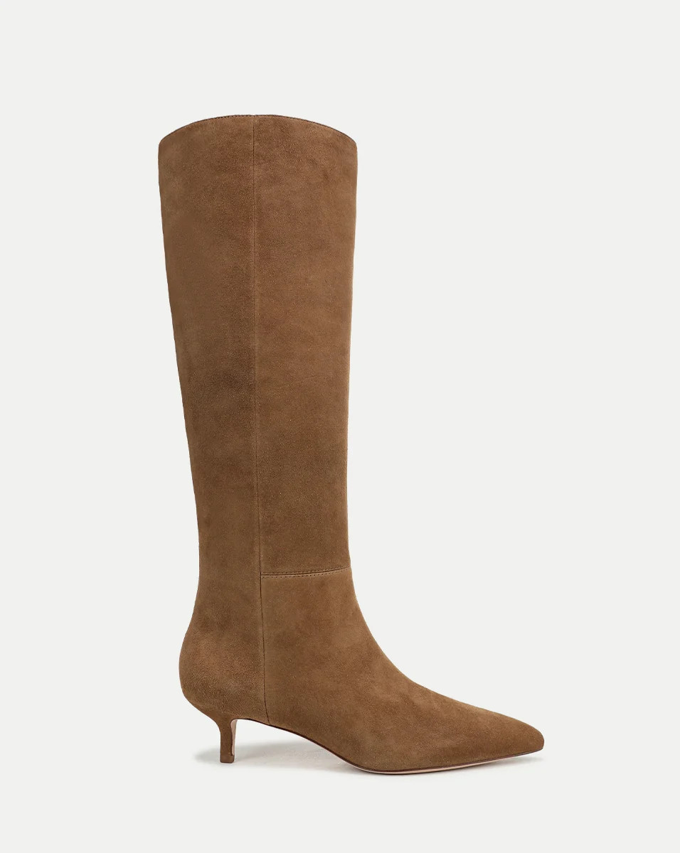 Lisa Kitten-Heel Boot in Hazelwood | Veronica Beard | Veronica Beard