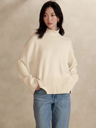 Long Turtleneck Sweater | Banana Republic Factory