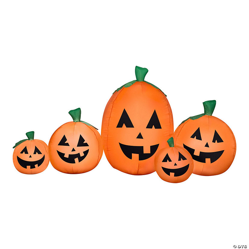 National Tree Company 7 ft. Airblown Inflatable Pumpkin Patch | Oriental Trading Company