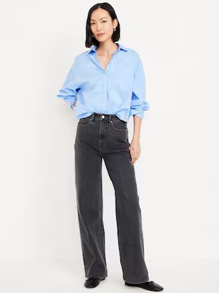 Extra High-Waisted Sky-Hi Wide-Leg Jeans | Old Navy (US)