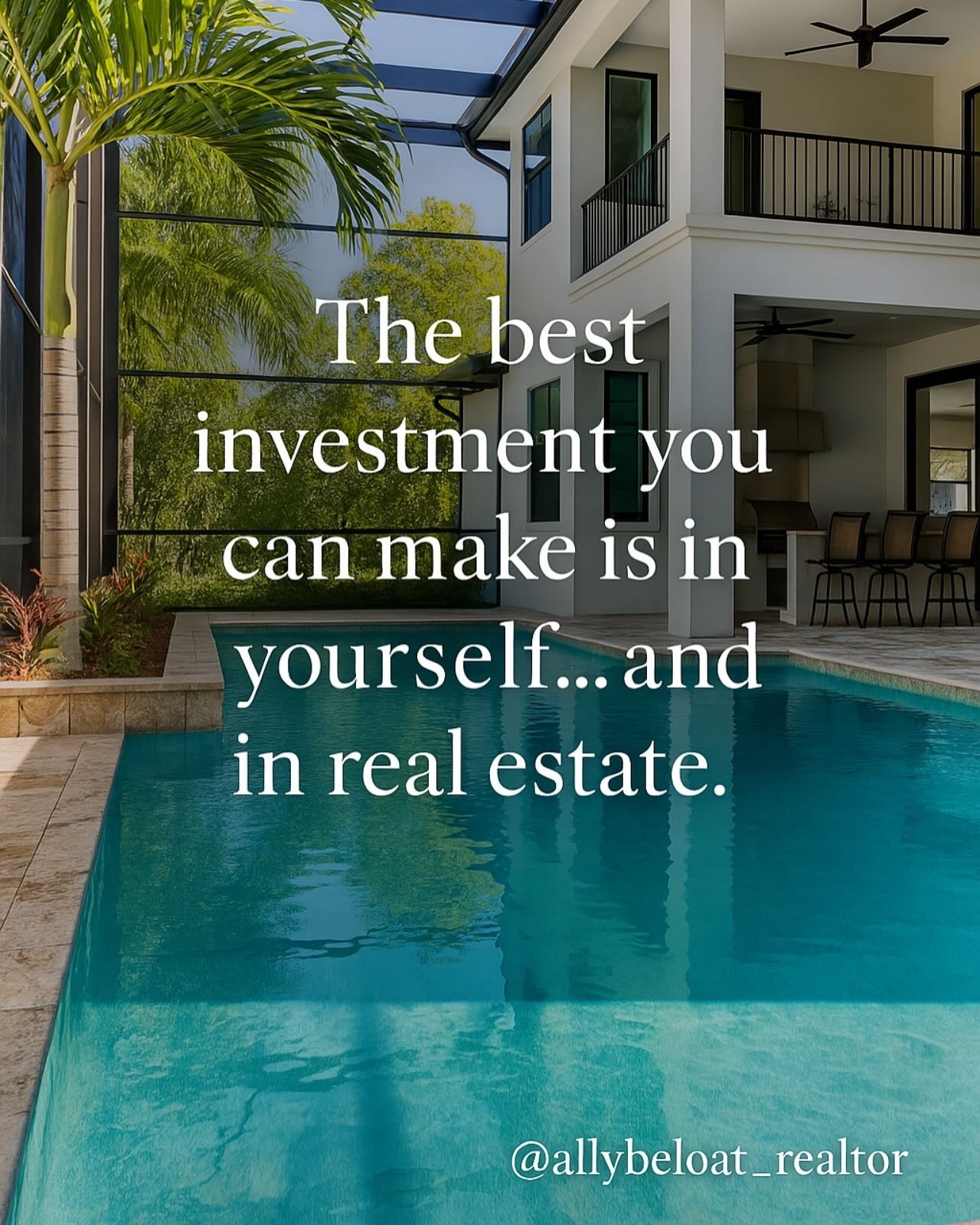 ✨ If you’re gonna bet on anything, bet on yourself…
and a good piece of real estate while you’re at it 🏡 
.
😎 Both are solid moves. 
.
🙋🏻‍♀️ DM me if you’re thinking about making some big moves this year!
.
#OrlandoRealtor #InvestSmart #HomeGoals #RealEstateInvesting #HomeGoals #FirstTimeHomeBuyer #DreamHome #OrlandoRealEstate #FloridaHomes #RealEstateLife #HouseHunting #HomeInvestment
#RealEstateMotivation