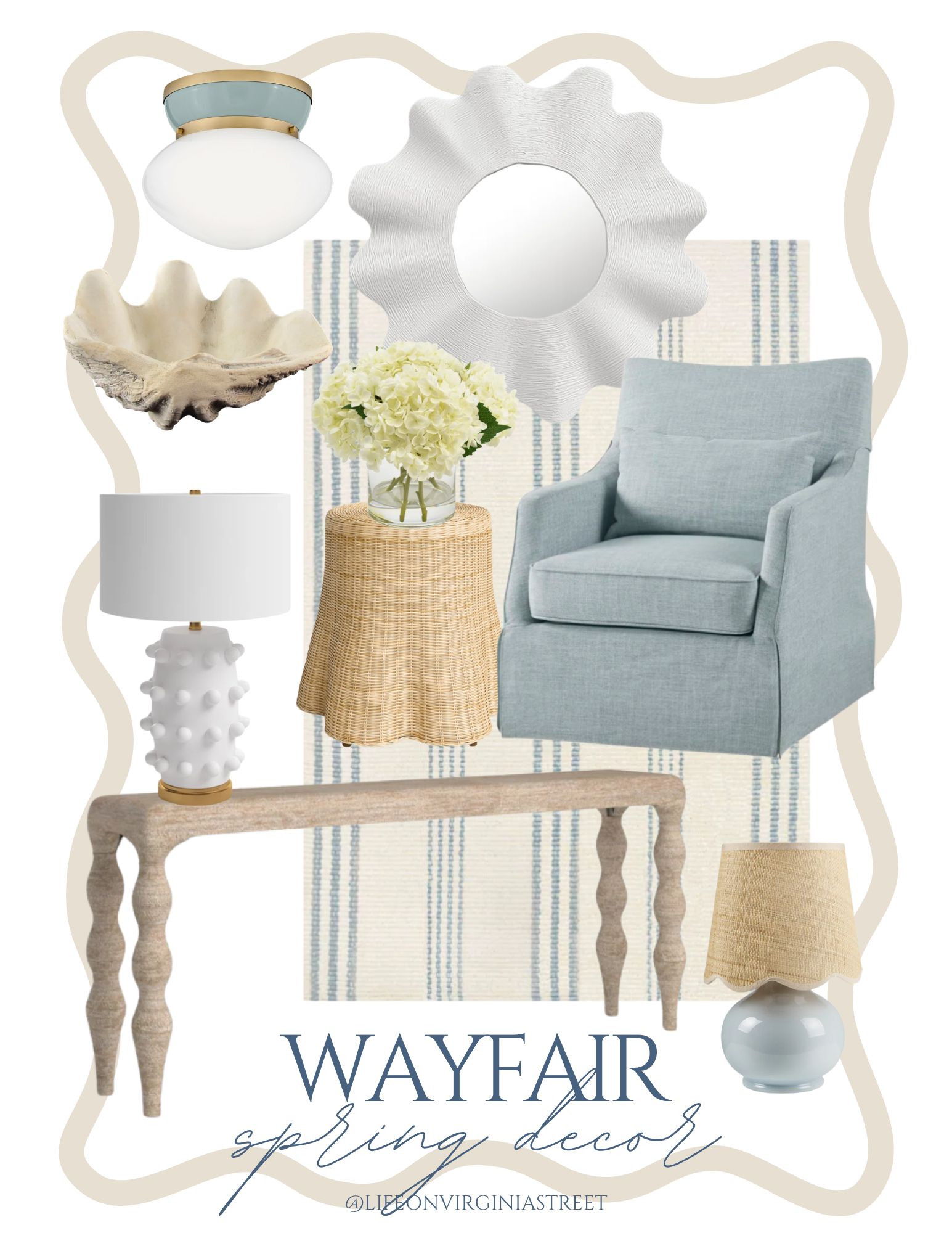 If you’re looking to freshen up your home decor for spring, I’m loving these coastal-inspired finds from @Wayfair! From the gorgeous scalloped mirror to the chic flush mount light fixture, to the gorgeous upholstered swivel chair that we have at our beach rental, these pieces are the perfect additions for a spring refresh to your home!
#wayfairpartner #wayfair #ltkhome #ltksalelalert #ltkseasonal #ltkfindsunder50 #ltkfindsunder100
 

 

#LTKSeasonal #LTKHome #LTKSaleAlert