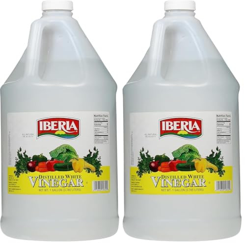 Iberia All Natural Distilled White Vinegar, 1 Gallon - 5% Acidity (Pack of 2) | Amazon (US)