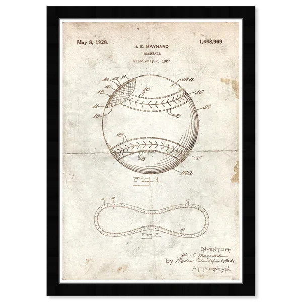 Sports And Teams Baseball - Picture Frame Graphic Art | Wayfair North America