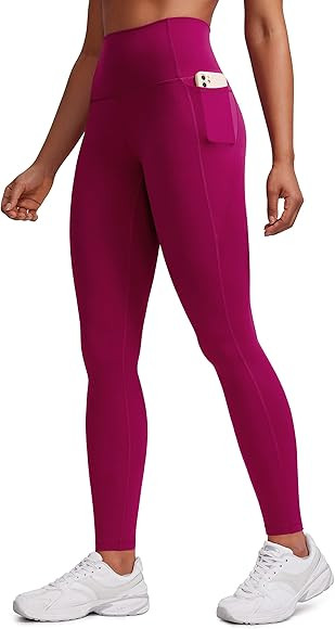 CRZ YOGA Womens Butterluxe Workout Leggings 25" / 28'' - High Waisted Gym Yoga Pants with Pockets... | Amazon (US)
