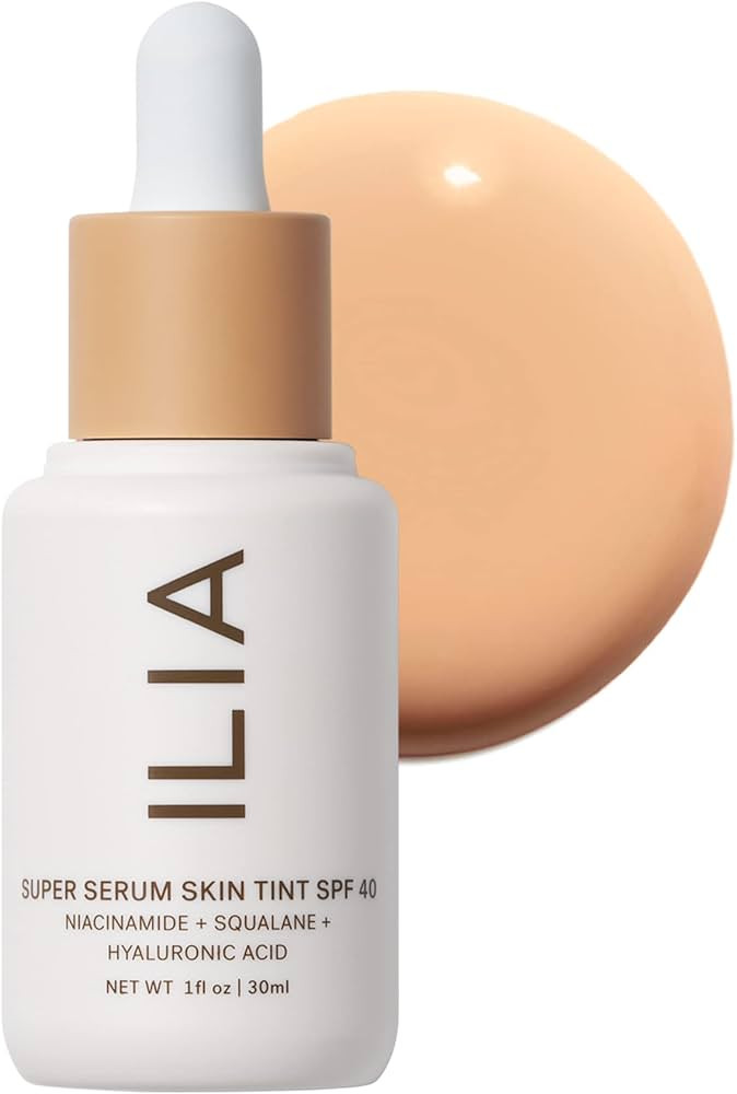 ILIA - Super Serum Skin Tint SPF 40 | Non-Comedogenic, Vegan, LIghtweight to Help Against Blue Li... | Amazon (US)