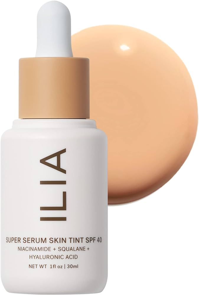 ILIA - Super Serum Skin Tint SPF 40 | Clinically-Proven, Non-Comedogenic, Vegan, Clean Beauty (Bo... | Amazon (US)