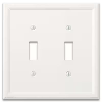 Somerset Collection Somerset 2-Gang Standard Toggle Wall Plate ', Bright White | Lowe's