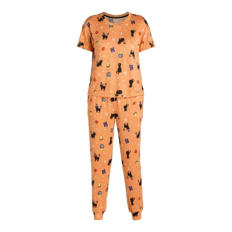 Way to Celebrate Women’s Halloween Pajama Set, Sizes XS-3X | Walmart (US)