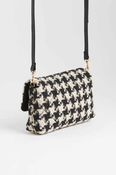 Small crossbody bag in woven fabric. Detachable, adjustable shoulder strap, flap with metal faste... | H&M (US + CA)