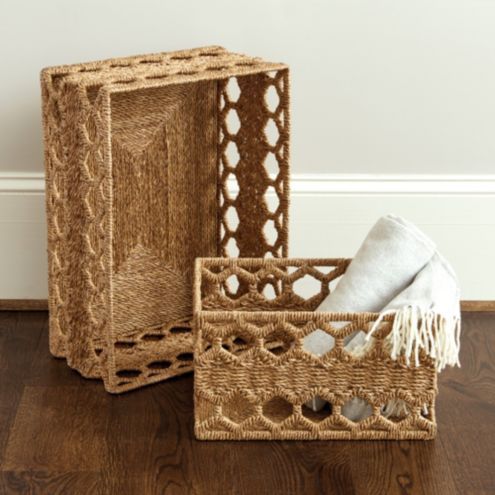 Honeycomb Woven Basket | Ballard Designs, Inc.