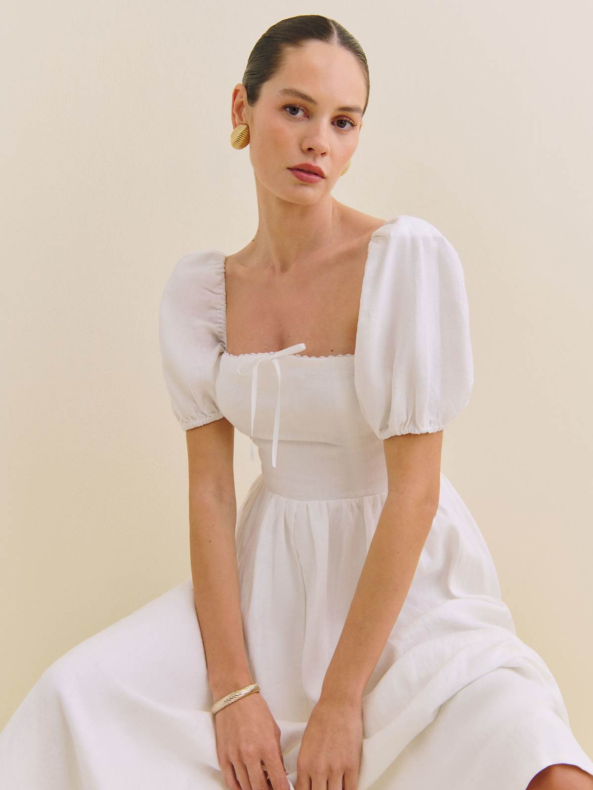 Marella Linen Dress | Reformation (Global)