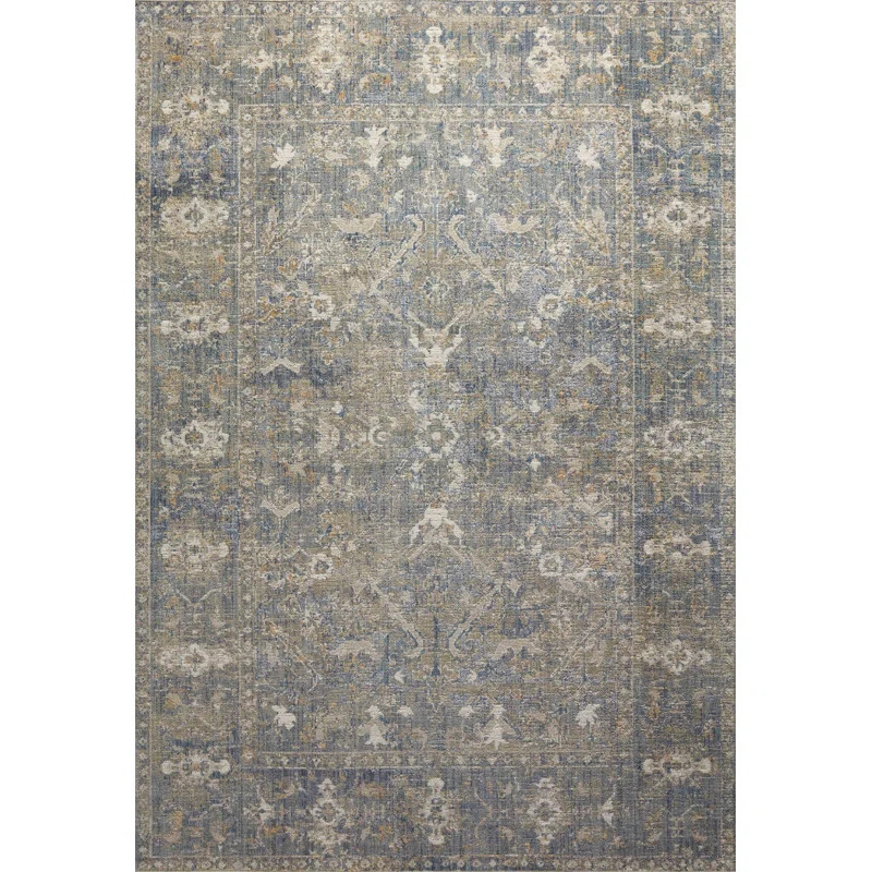 Rosemarie Oriental Sand/Lagoon Area Rug | Wayfair North America