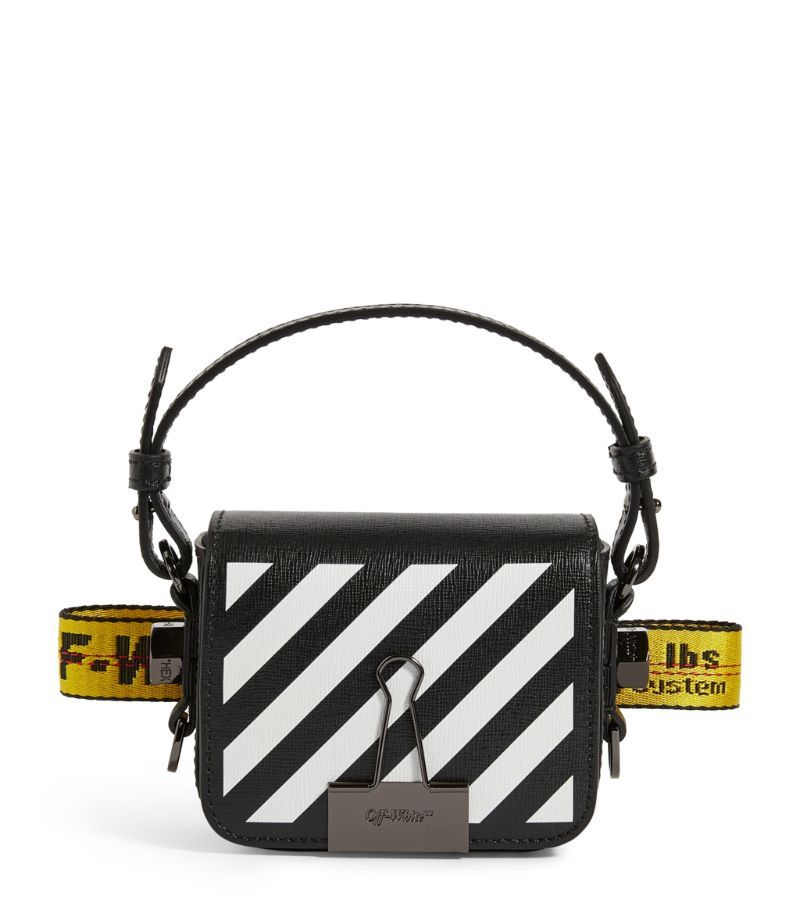 Off-White Mini Leather Baby Flap Cross-Body Bag | Harrods