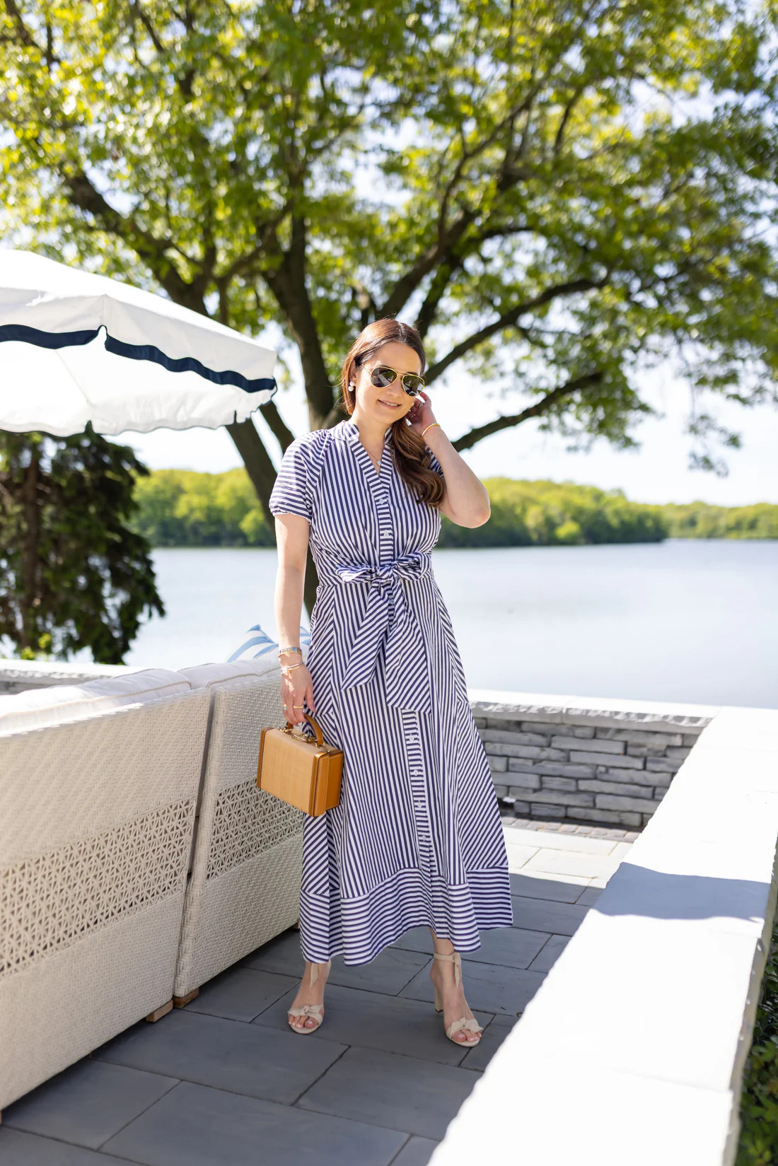 Navy & White Stripe Abby Dress | Sail to Sable