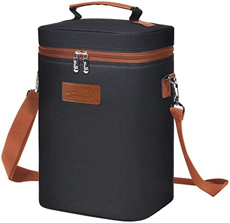 Tirrinia 4 Bottle Wine Gift carrier - Insulated Padded Portable Versatile Wine Carrying Cooler To... | Amazon (US)