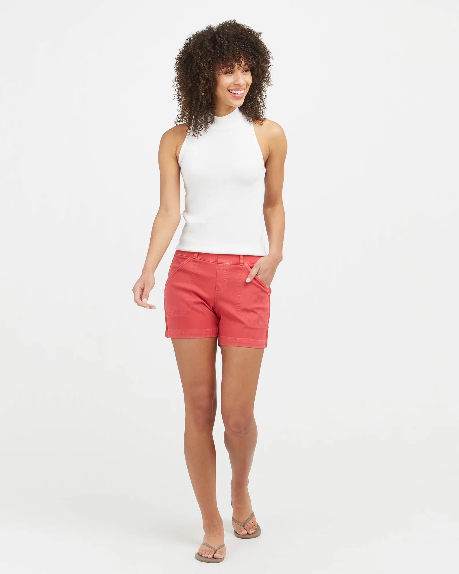 Stretch Twill Shorts, 4 | Spanx