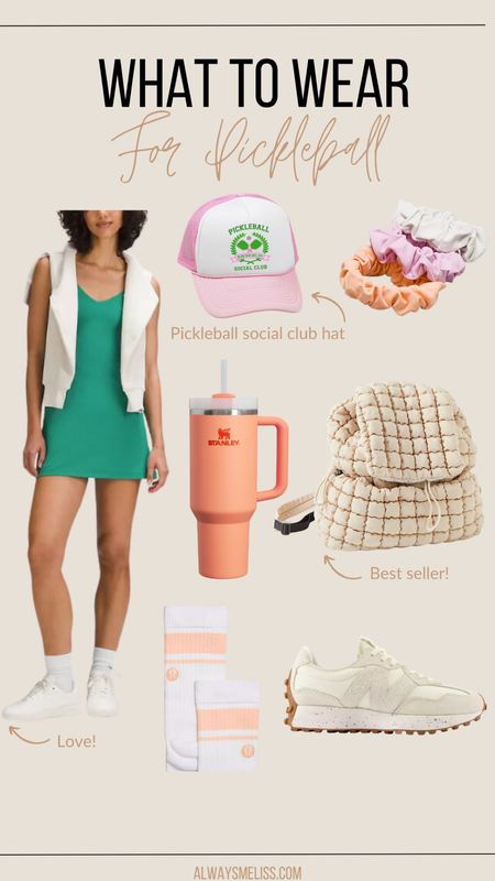 Rounding up a super cute outfit idea! This outfit could be worn for tennis, golf or pickleball! Love the athletic dress. Hat is an Etsy find. Love the color of this Stanley. 

Lululemon
Athletic wear
Summer Outfit

#LTKSeasonal #LTKShoeCrush #LTKActive