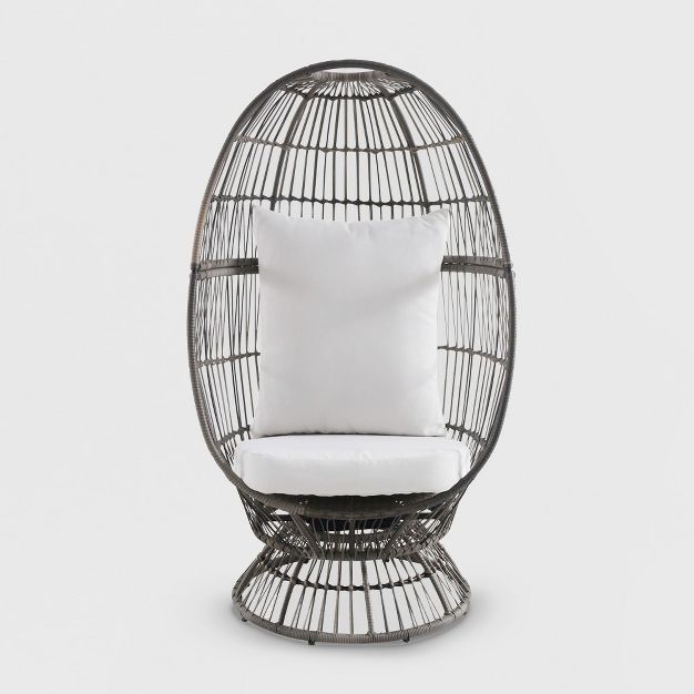 Latigo Swivel Patio Egg Chair Brown - Opalhouse&#8482; | Target