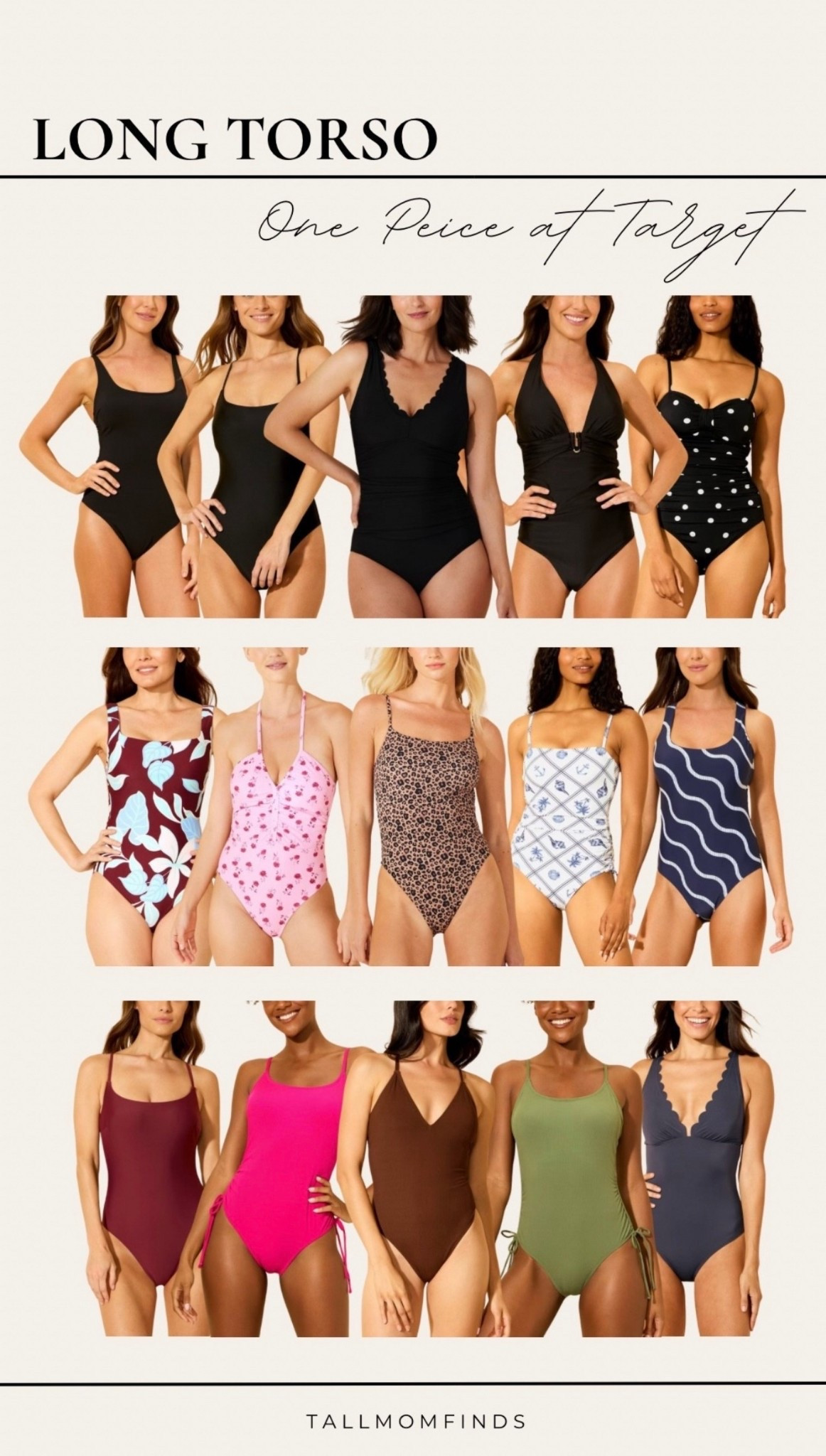 Long torso gals, this one’s for you! My favorite one-piece swimsuits that actually fit without the awkward pull or bunch! 

From bold prints to classic solids, sleek styles to fun cutouts, these flattering fits come in every color, style, and pattern you could want!#LTKFindsUnder50 

#LTKSwim #LTKTall

#LTKSeasonal #LTKTall #LTKSwim
