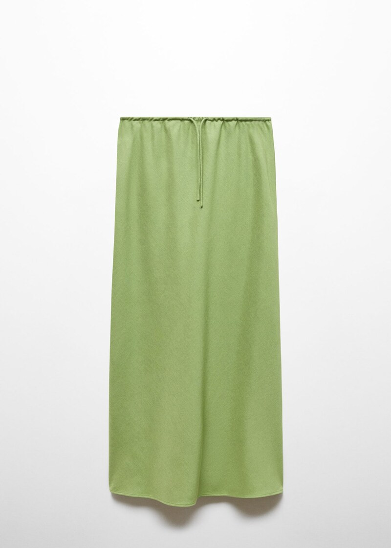 Long skirt with adjustable bow -  Women | Mango USA | MANGO (US)