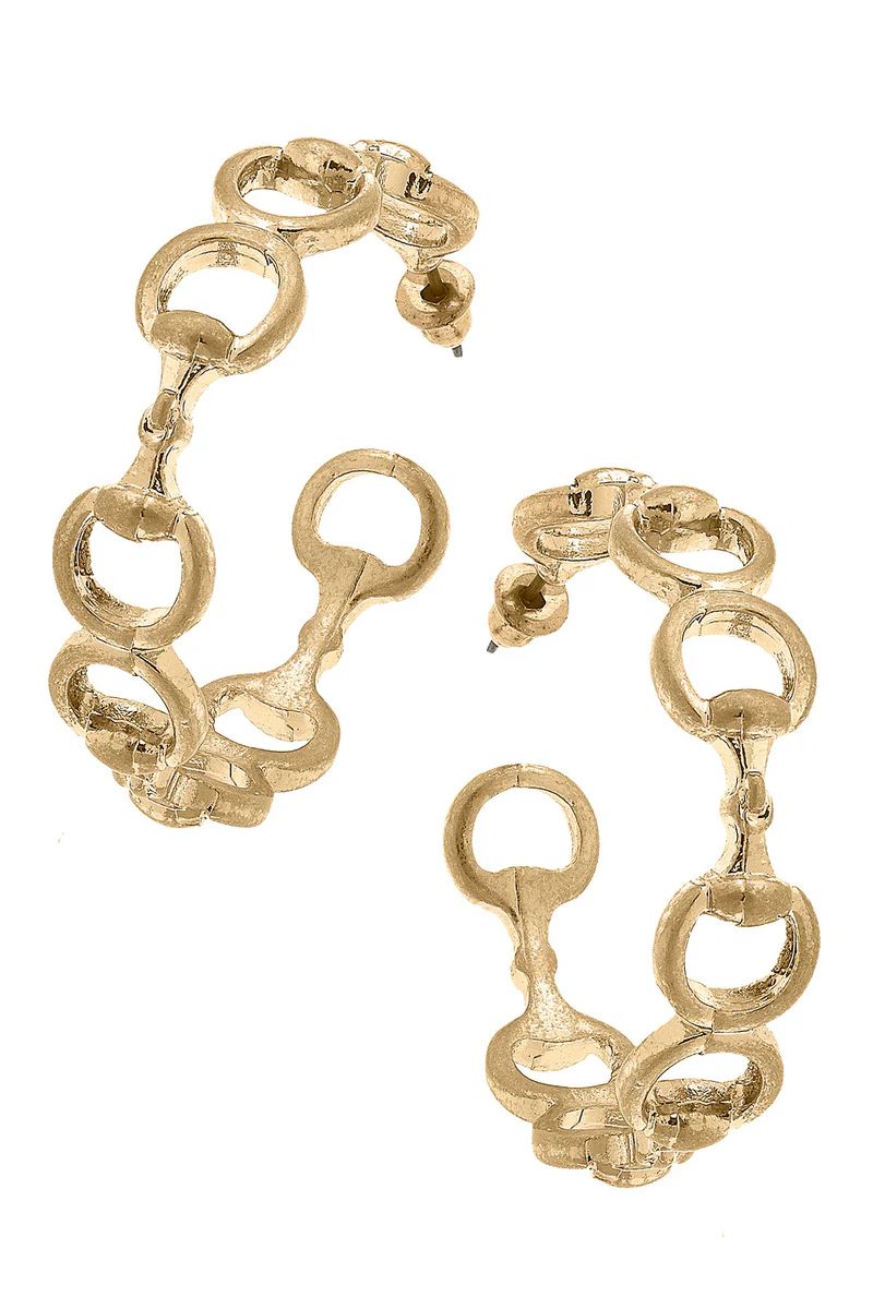 Rhoda Horsebit Hoop Earrings | CANVAS