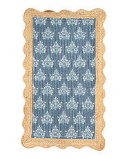 3x5 Woodland Weeds Floral Printed Jute Border Scatter Rug | Home | Marshalls | Marshalls