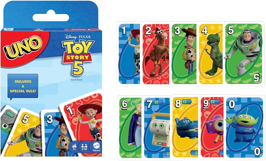 \u200bMattel Games UNO Disney and Pixar Toy Story 5 Card Game with Movie-Inspired Deck for Kid & ... | Amazon (UK)