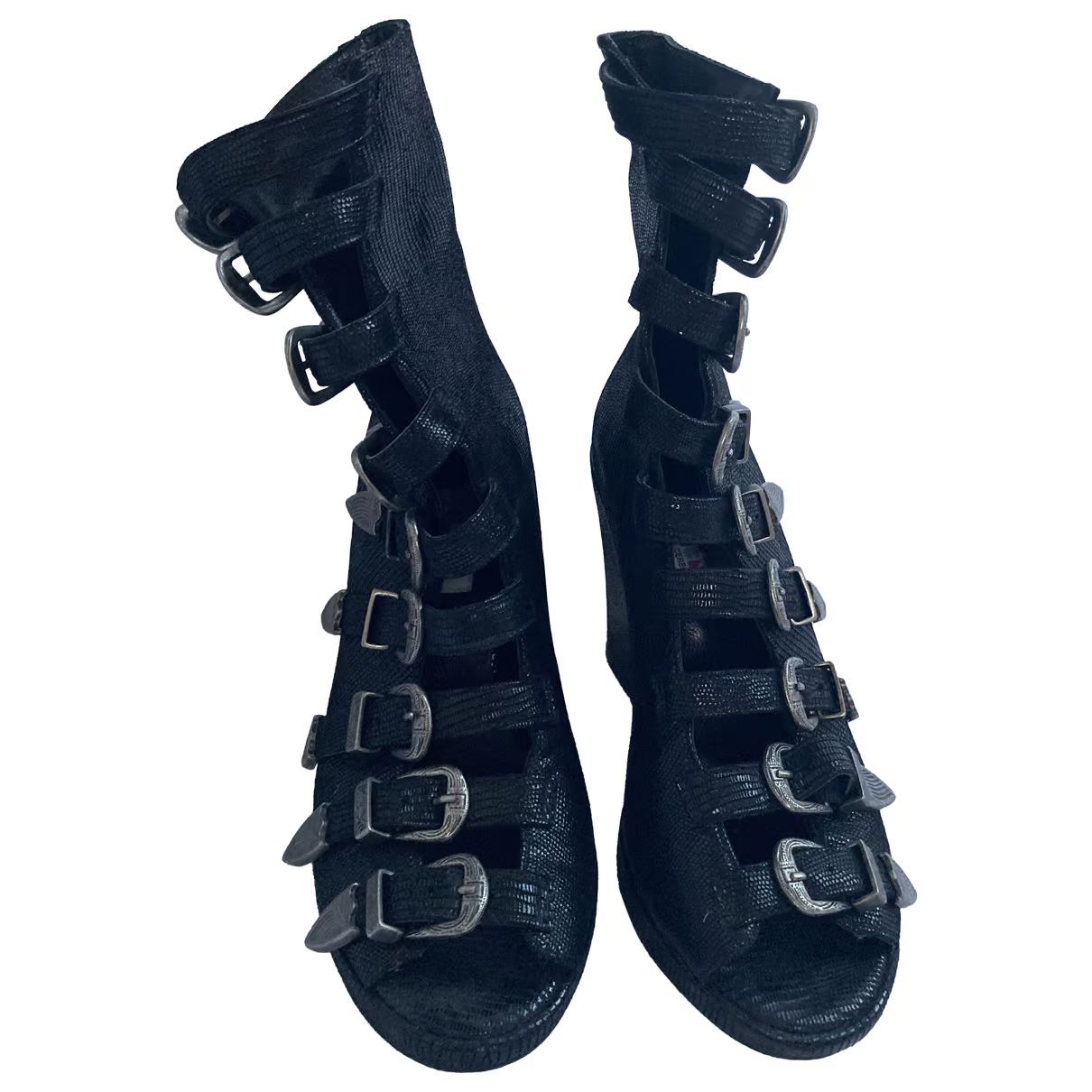 Leather boots Chloë Sevigny Pour Opening Ceremony Black size 37 EU in Leather - 34947665 | Vestiaire Collective (Global)