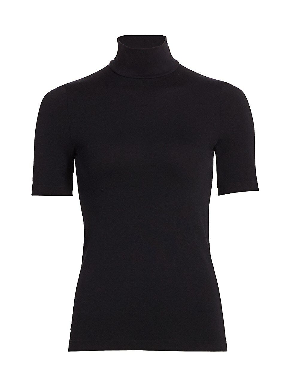 Wolford Women's Aurora Short-Sleeve Turtleneck - Black - Size Small | Saks Fifth Avenue