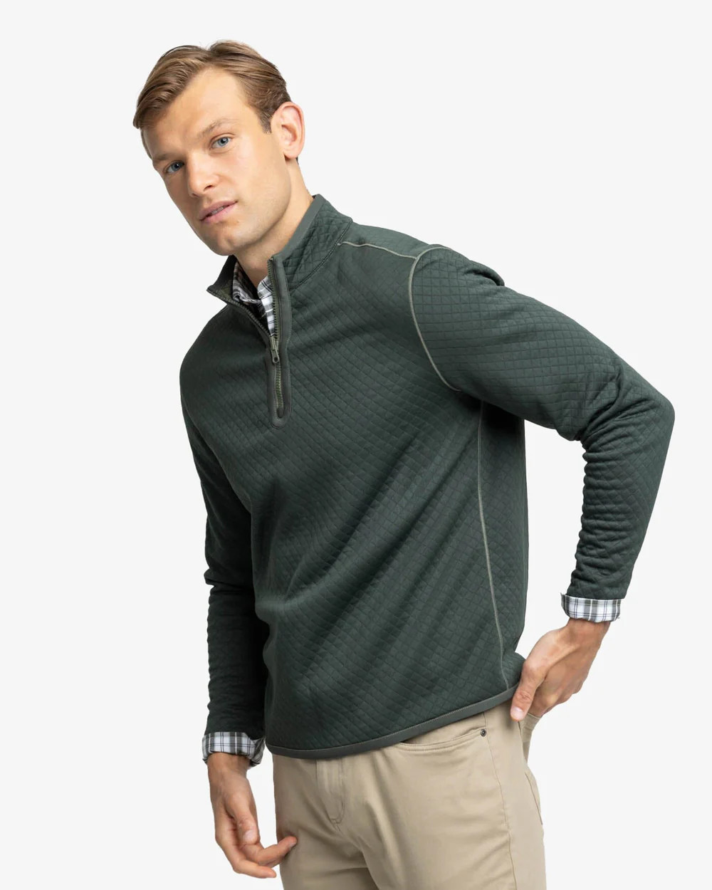 Arden Reversible Quarter Zip | Southern Tide