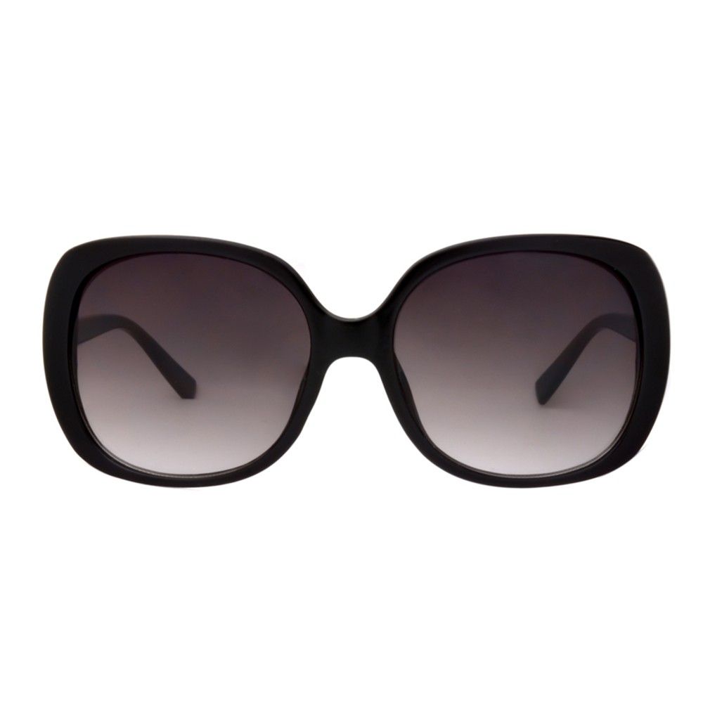 Women's Smoke Sunglasses - A New Day Black, Size: Small, Black/Grey | Target