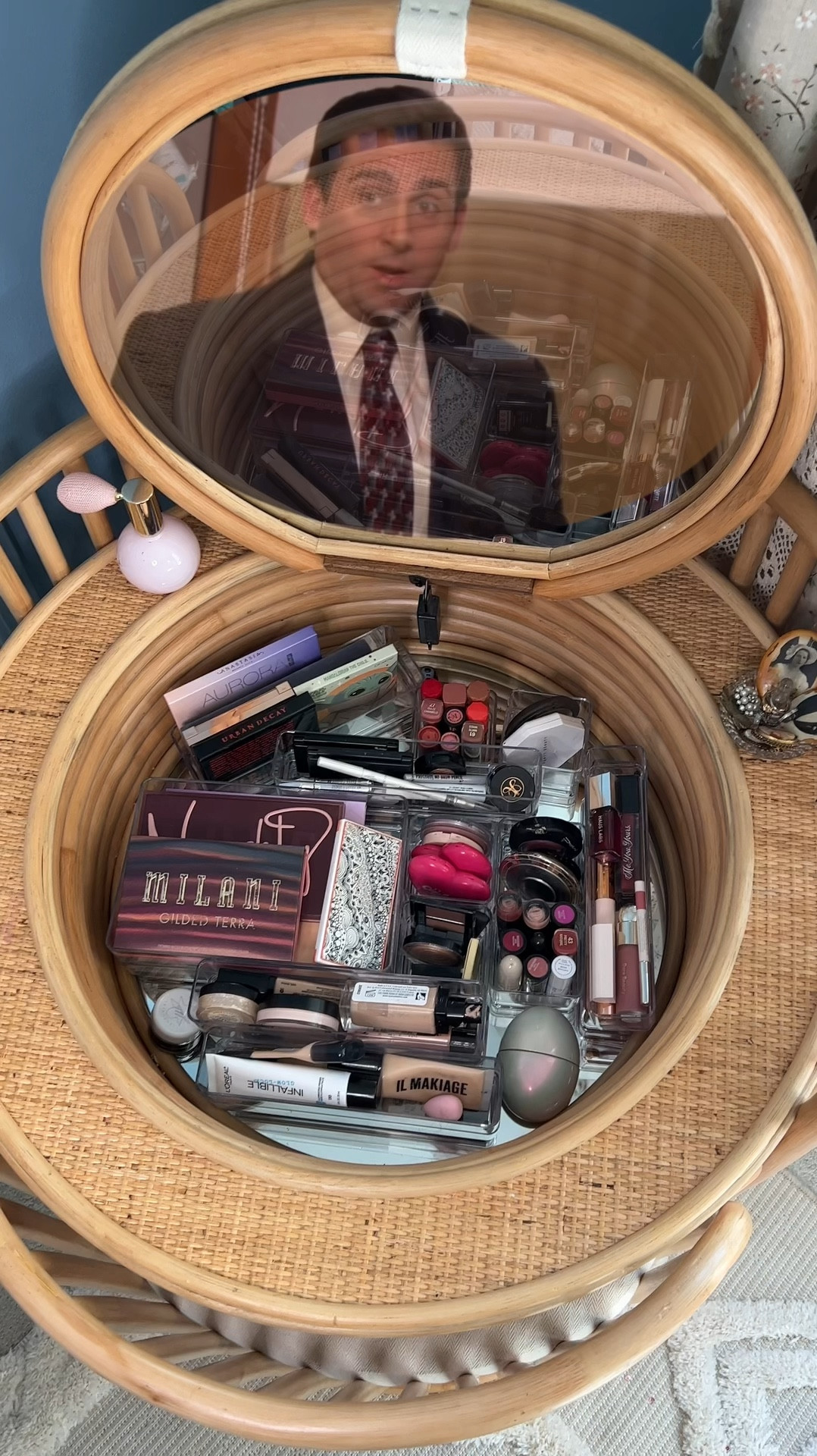 I use these stackable storage trays for my makeup in my vanity to maximize my space. I also use them in my ikea Alex drawers where I keep the rest of my makeup. I linked some other cute makeup storage including the Cinderella glass slipper brush holder I use. 

#LTKhome #LTKbeauty #LTKfindsunder50