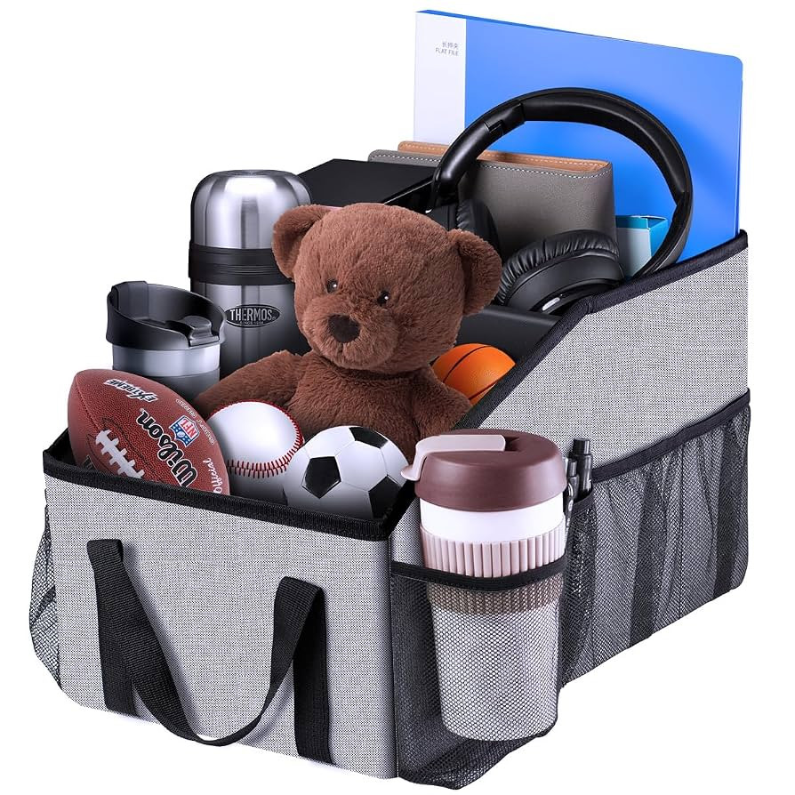 Smof Car Seat Organizer-Car Organizer Front Back Seat for Kids Collapsible Car Backseat Storage w... | Amazon (US)