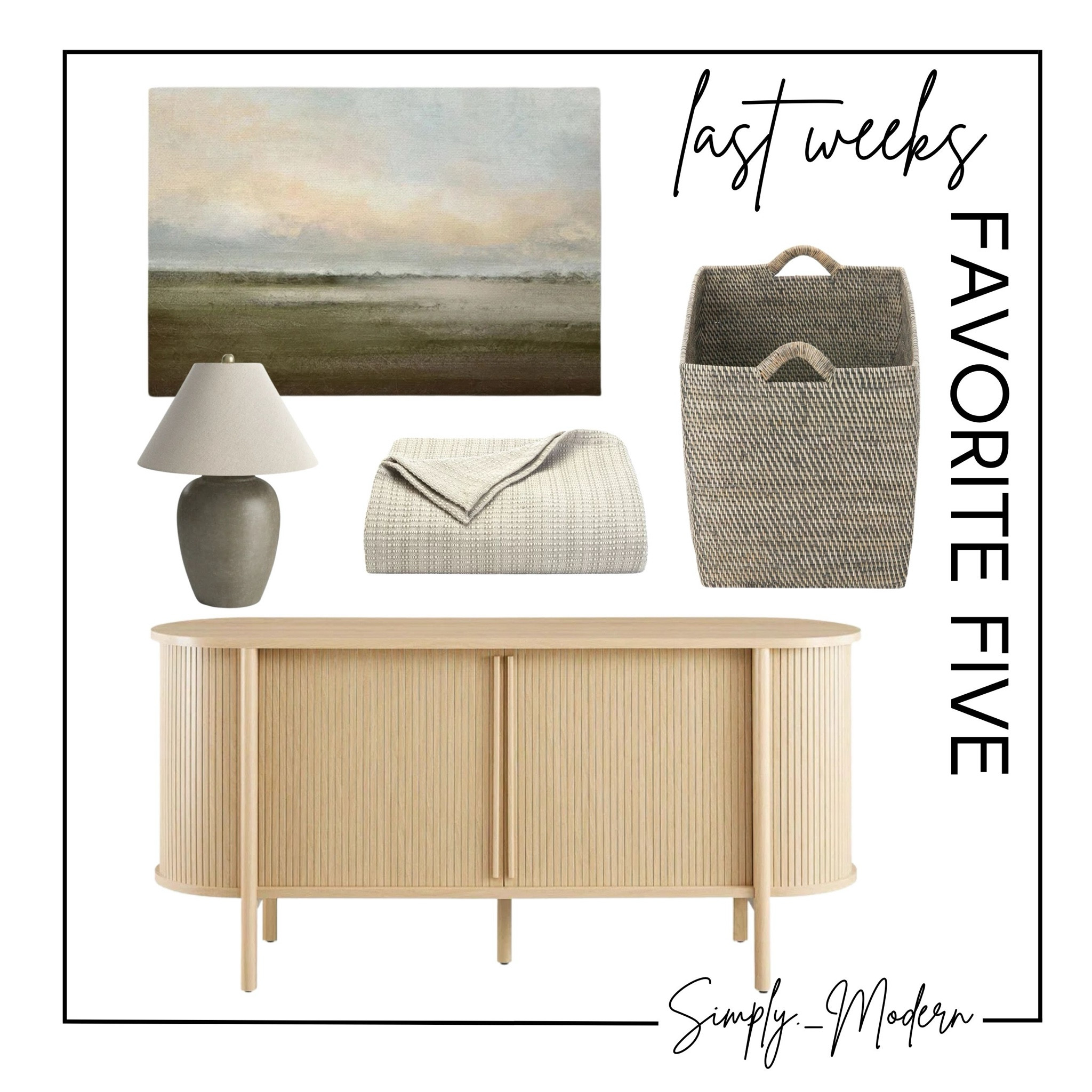 Favorite Five for the week of Oct 21-27, 2024

#LTKHome