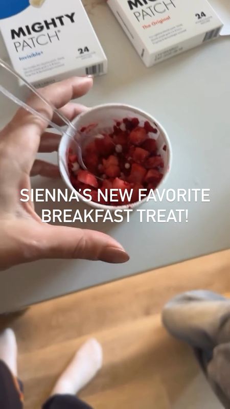 This is Sienna’s new favorite breakfast treat! They’re the Wyman’s Just Fruit Frozen Raspberries & Strawberries with Greek Yogurt Bites. We found them at Target, but they also sell them at Walmart. They’re so yummy, your kids will love them for breakfast or even a healthy dessert!

#LTKfamily #LTKhome #LTKkids