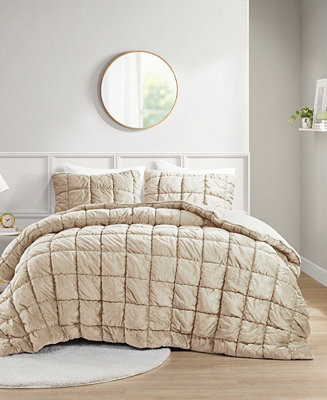 Velvet Dream Puff 2-Pc. Comforter Set, Twin | Macy's