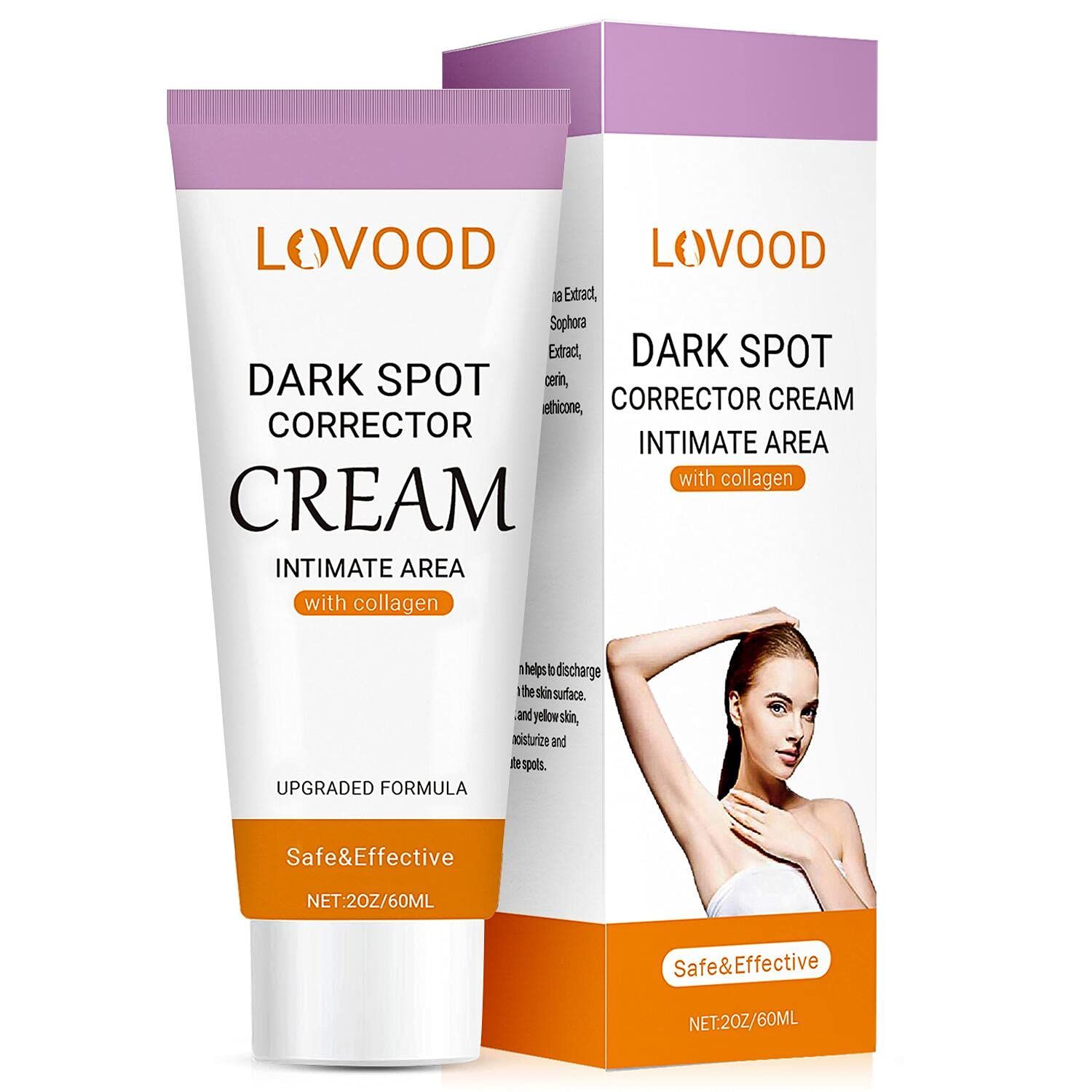 LOVOOD Dark Spot Corrector Cream - Underarm, Neck, Armpit, Knees, Elbows, Private Areas, Intimate... | Amazon (US)